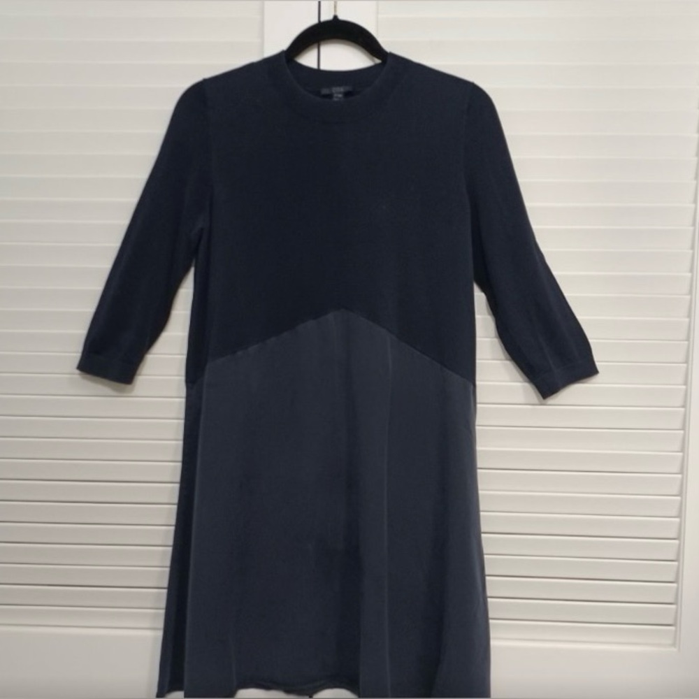 COS Black Two-Tone Mini Dress